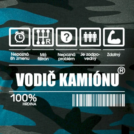 Čiarový kód - Vodič kamiónu