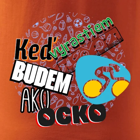 Keď vyrastiem budem ako ocko cestný bicykel