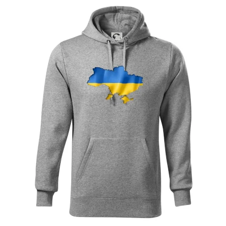 Ukrajina vlajka mapa
