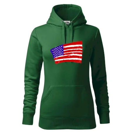Americká vlajka ohnutá