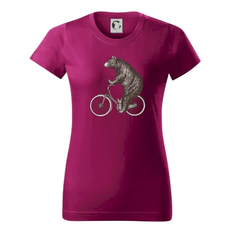 Medveď na bicykli