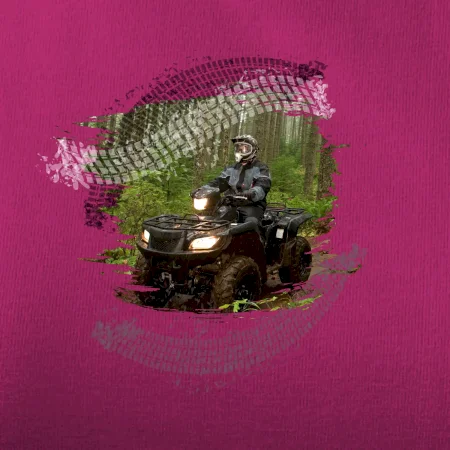ATV štvorkolka v lese