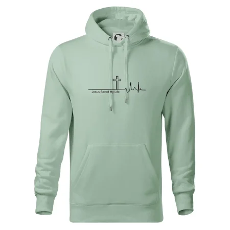 Jesus Saved My Life kríž ekg