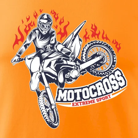 Motocross extreme sport fire