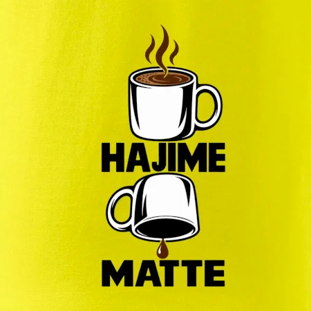 Hajime, káva a judo