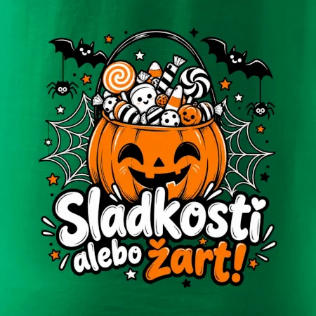 Sladkosť alebo žart tekvicový košík
