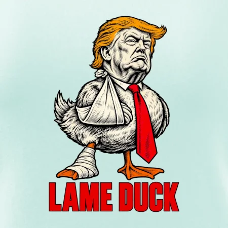 Donald Trump lame duck rytina
