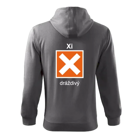 Xi Dráždivý - Výstražná tabuľka na tričku