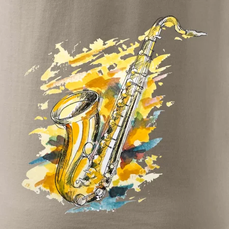 Saxofón maľovaný