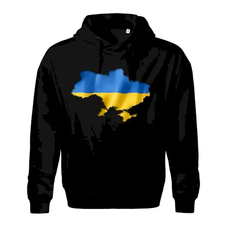 Ukrajina vlajka mapa
