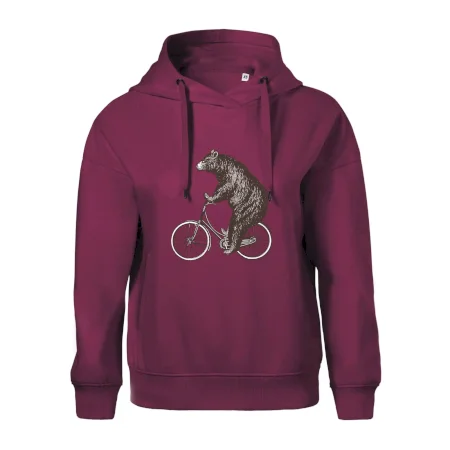 Medveď na bicykli