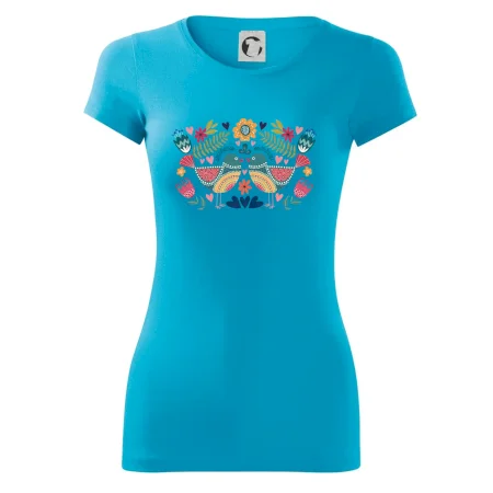 Folklór - dva farebné vtáčiky