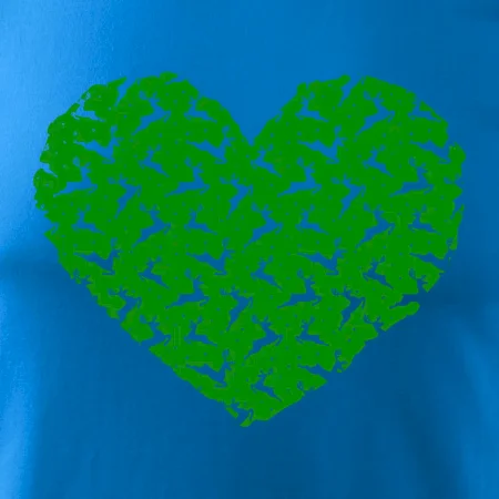 Vianočné jelene v srdci