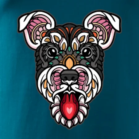 Knírač hlava barevná