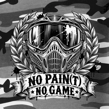 No Paint, No Game – motív s maskou