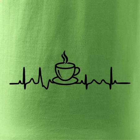 EKG hrnček kávy
