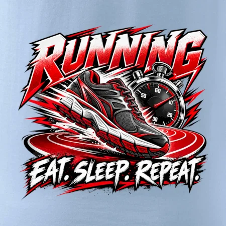 Bežecká topánka so stopkami eat sleep repeat