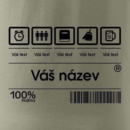 Čárový kód - Vlastní text