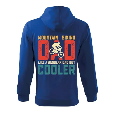 Mountain biking dad like a regular dad