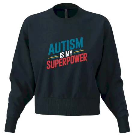 Šikmý nápis Autism is my superpower