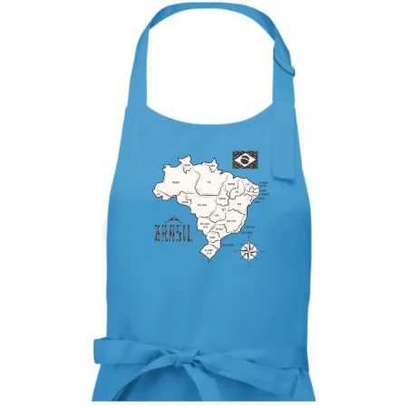 Brazília mapa s názvami regiónov