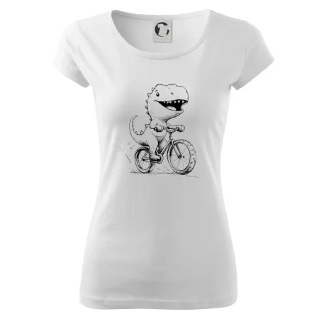 Roztomilý Dinosaurus na bicykli