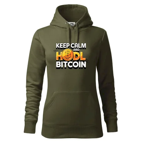 3D nápis Keep Calm and HODL Bitcoin
