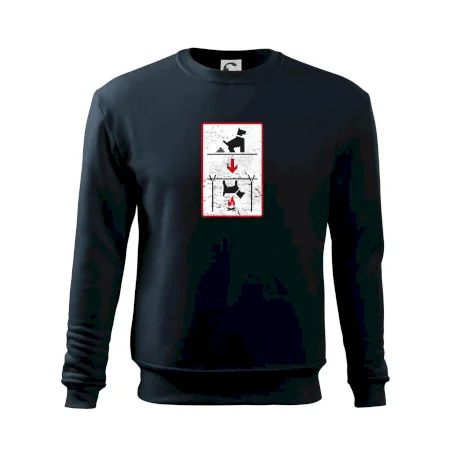 Tričko pre odporcov sraní na chodníku