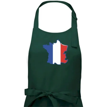 Francúzska vlajka mapa obrys