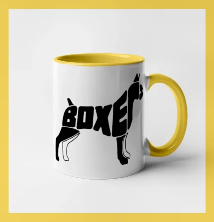 Boxer nápis v tele
