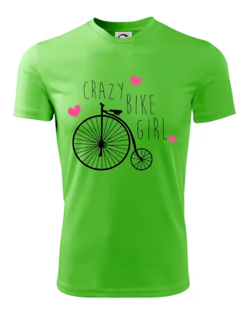 Crazy bike girl