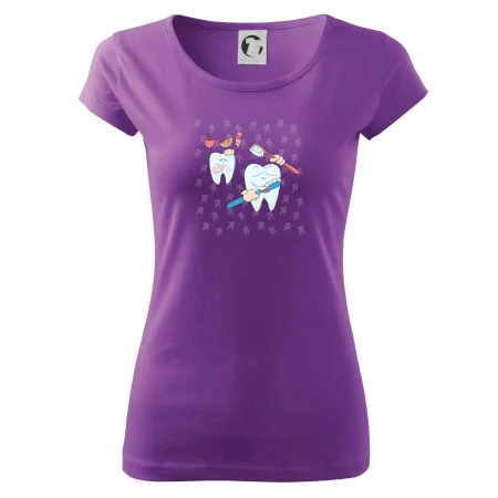 Zubárske tričko - kefka a jedlo