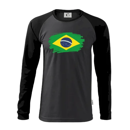 Brazília vlajka štetkou