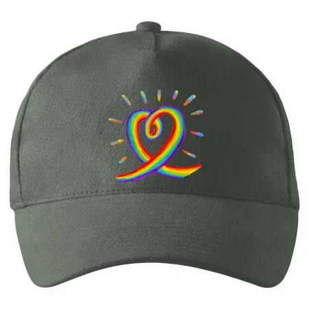 Srdce pride dúha kreslená