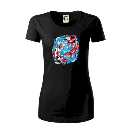 Yin & Yang Koi kapor - červený