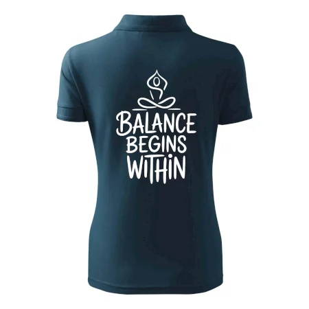 Balance begins within nápis