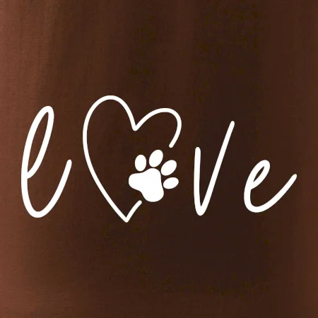 Love nápis zviera