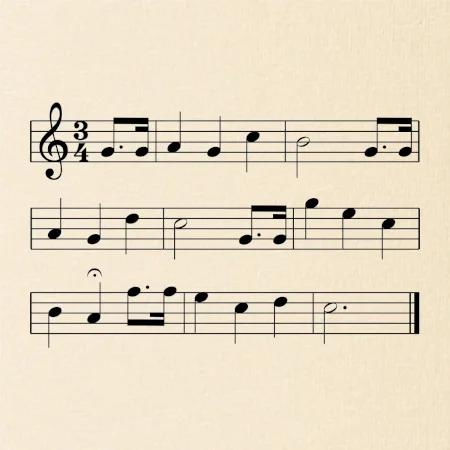 Veľa šťastia zdravia - noty