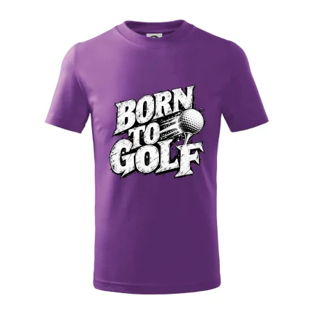Born to golf černobílý drsný potisk