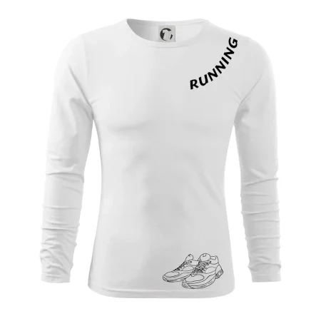 Running nápis šikmo