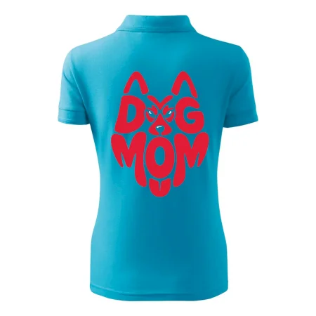 Dog mom nápis v hlavě