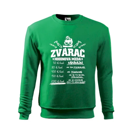 Hodinová mzda zvárač