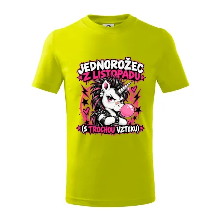 Novembrový punkový jednorožec s čírom