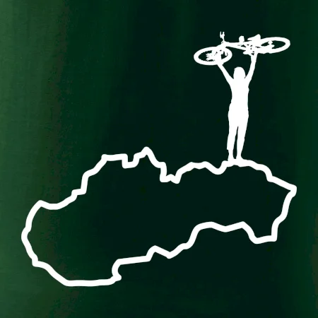 Mapa Slovenska - cyklista