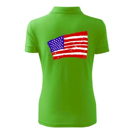 Americká vlajka ohnutá