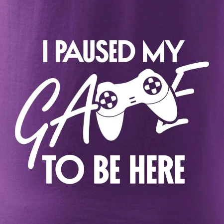 I paused my game to be here