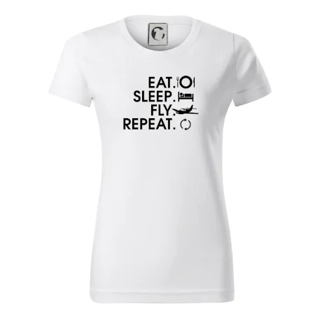 Eat sleep fly repeat