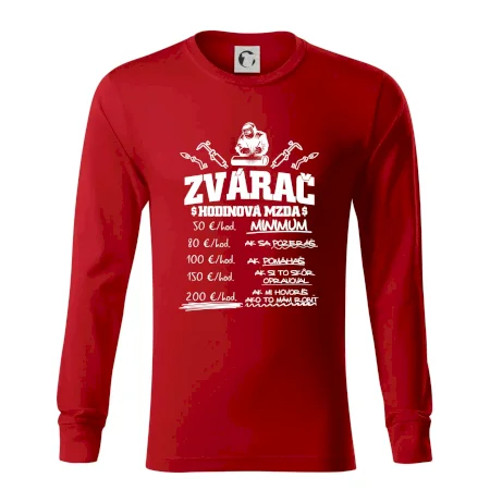 Hodinová mzda zvárač