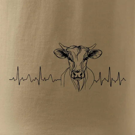 EKG krivka krava