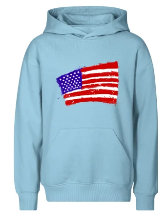 Americká vlajka ohnutá